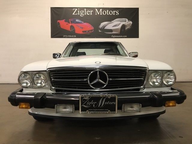 1988 White Mercedes-Benz SL-Class Convertible