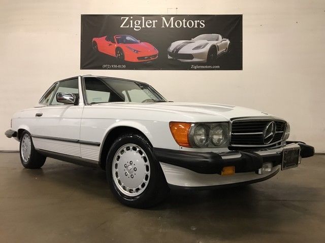 1988 White Mercedes-Benz SL-Class Convertible