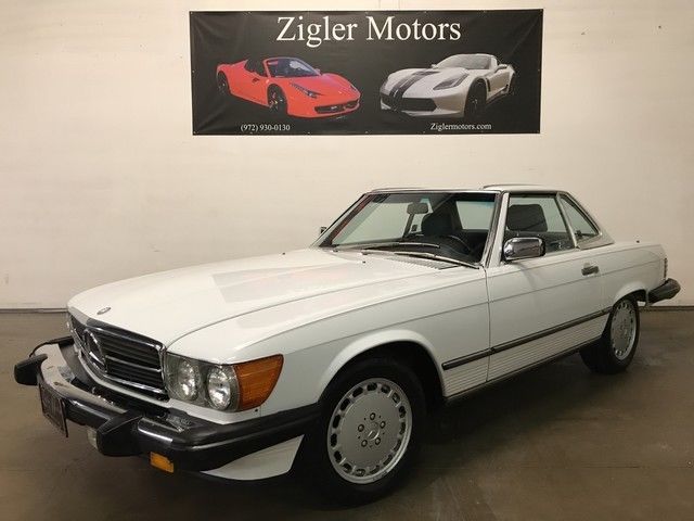 1988 White Mercedes-Benz SL-Class Convertible