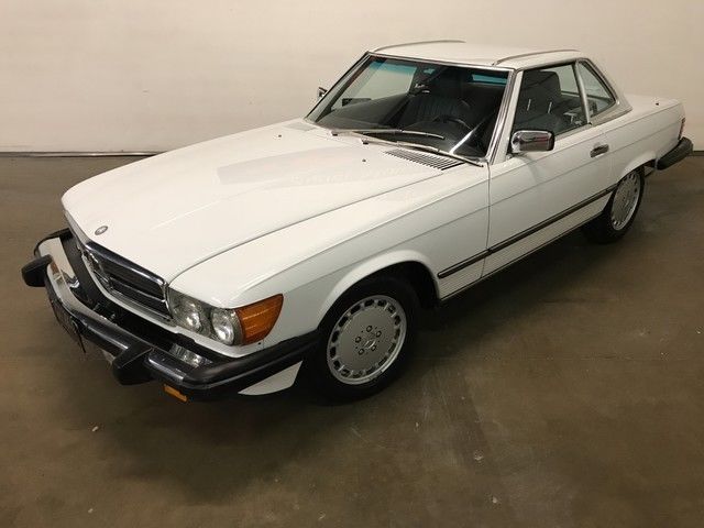 1988 White Mercedes-Benz SL-Class Convertible