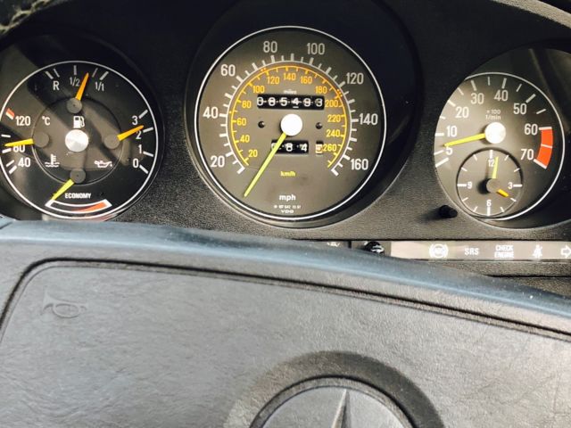 1988 Red Mercedes-Benz SL-Class Convertible