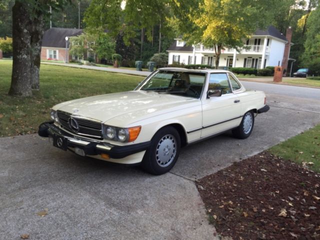 1988 Beige Mercedes-Benz SL-Class Convertible