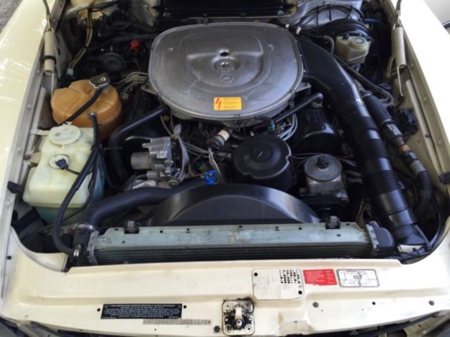 1988 Beige Mercedes-Benz SL-Class Convertible