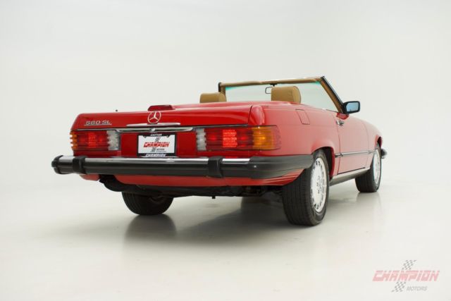 1988 Red Mercedes-Benz SL-Class 2 Door Roadster
