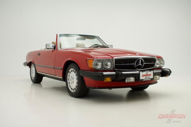 1988 Red Mercedes-Benz SL-Class 2 Door Roadster