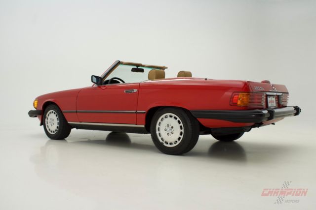1988 Red Mercedes-Benz SL-Class 2 Door Roadster