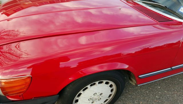 1988 Red Mercedes-Benz SL-Class Convertible