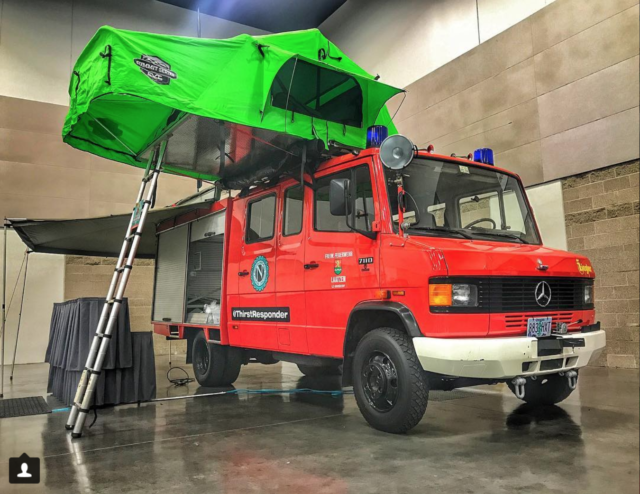 1988 Red Mercedes-Benz Sprinter Van Camper
