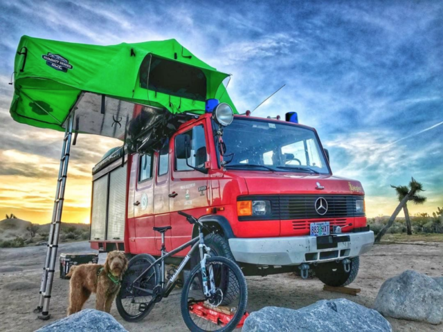 1988 Red Mercedes-Benz Sprinter Van Camper