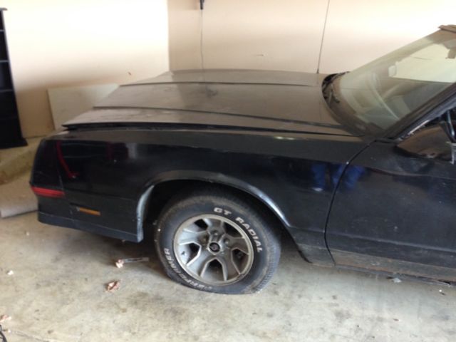 1988 Black Chevrolet Monte Carlo Coupe