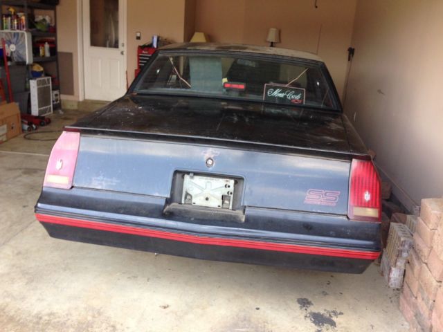 1988 Black Chevrolet Monte Carlo Coupe