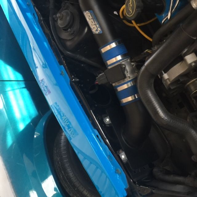 1988 Blue Ford Mustang