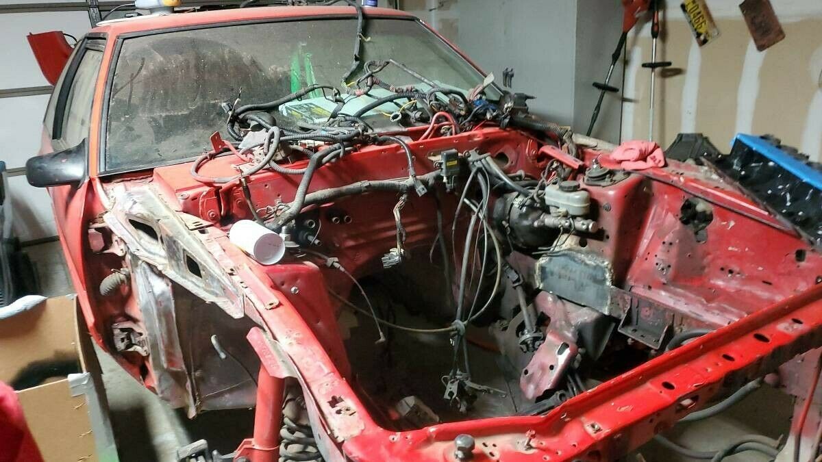 1988 Black Ford Mustang Convertible