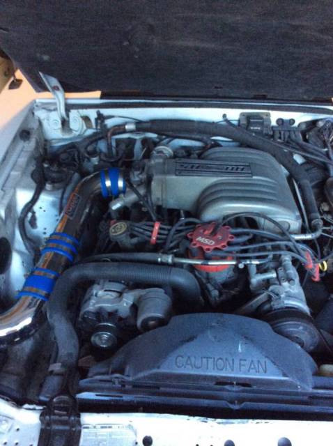 1988 White Ford Mustang Convertible