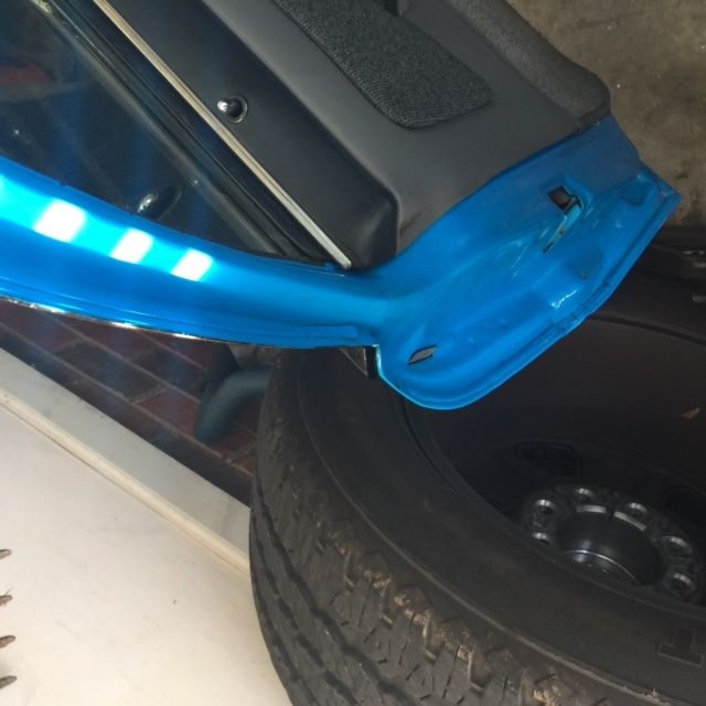 1988 Blue Ford Mustang