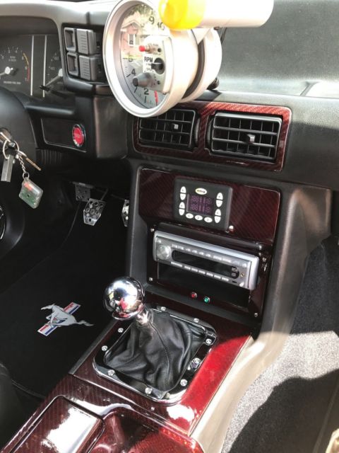 1988 Burgundy Ford Mustang Hatchback