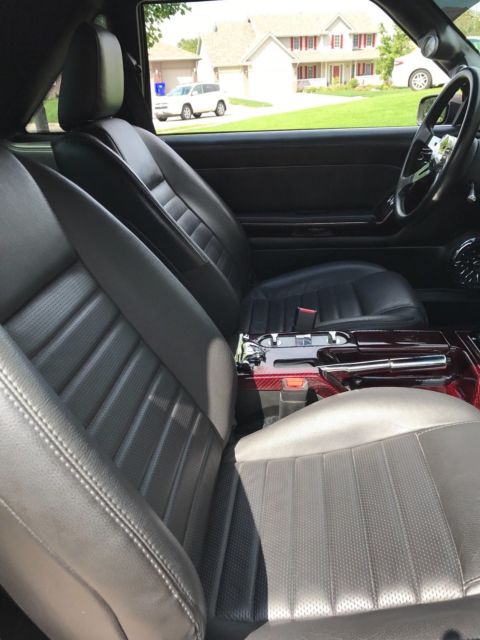 1988 Burgundy Ford Mustang Hatchback