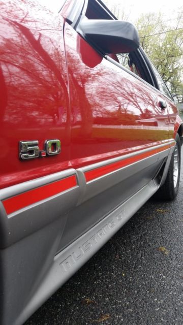1988 Scarlet Red Ford Mustang Coupe