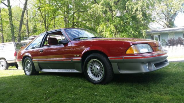 1988 Scarlet Red Ford Mustang Coupe