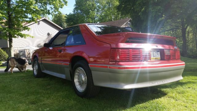 1988 Scarlet Red Ford Mustang Coupe
