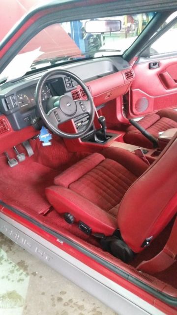 1988 Scarlet Red Ford Mustang Coupe