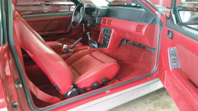 1988 Scarlet Red Ford Mustang Coupe