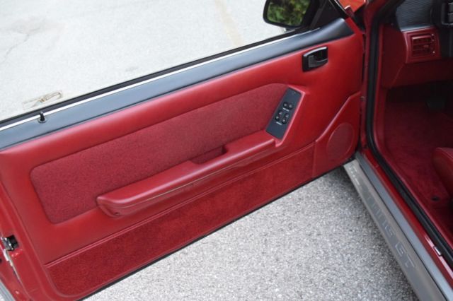 1988 Red Ford Mustang Hatchback