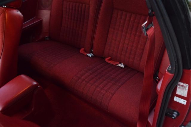 1988 Red Ford Mustang Hatchback