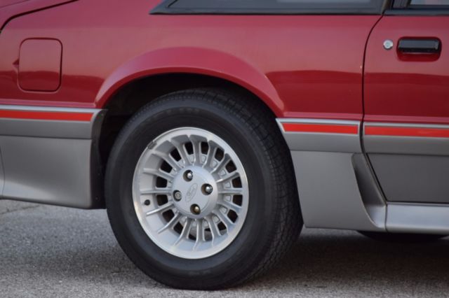 1988 Red Ford Mustang Hatchback