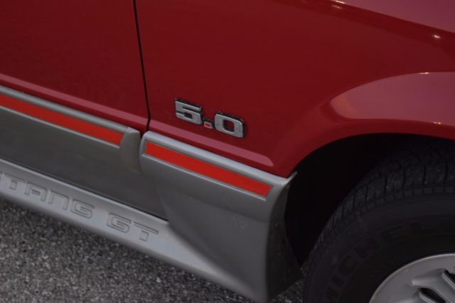 1988 Red Ford Mustang Hatchback