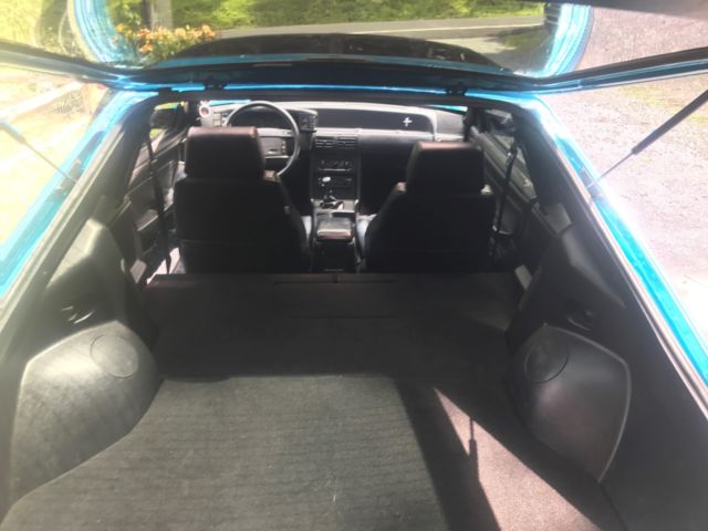 1988 Teal Ford Mustang Hatchback