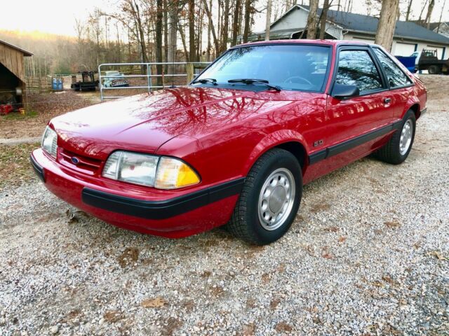 1988 Scarlet Red Ford Mustang Hatchback