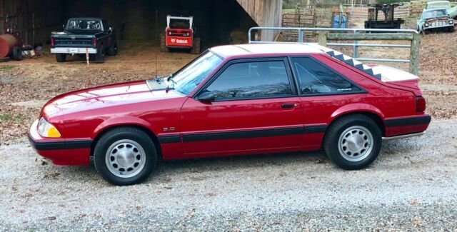 1988 Scarlet Red Ford Mustang Hatchback