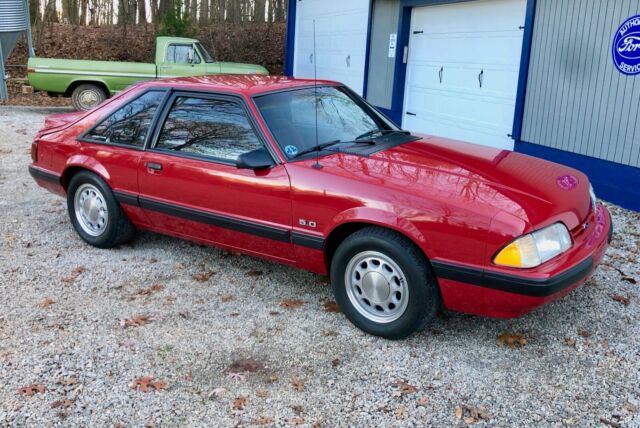 1988 Scarlet Red Ford Mustang Hatchback