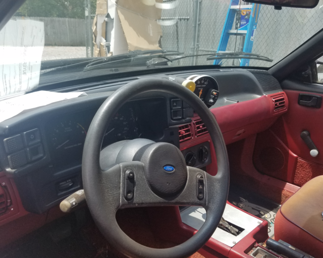 1988 Black Ford Mustang Hatchback