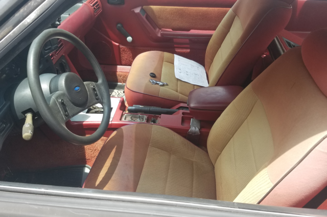 1988 Black Ford Mustang Hatchback