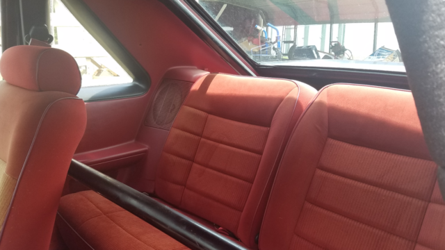 1988 Black Ford Mustang Hatchback