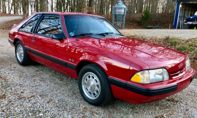 1988 Scarlet Red Ford Mustang Hatchback