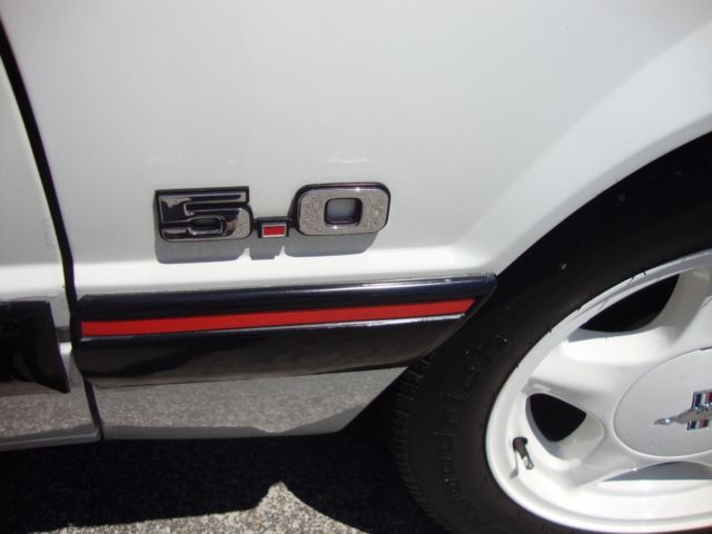 1988 Red Ford Mustang Convertible