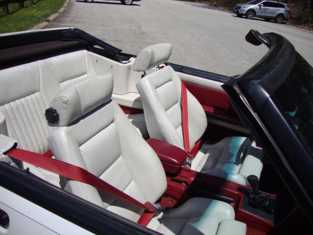 1988 Red Ford Mustang Convertible
