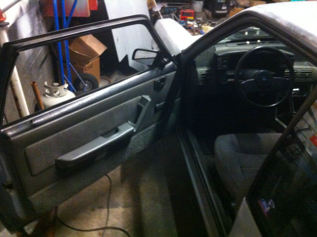 1988 Blue Ford Mustang Hatchback