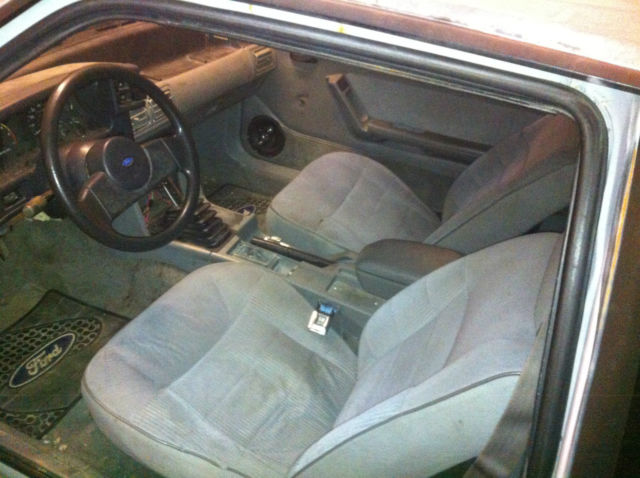 1988 Blue Ford Mustang Hatchback