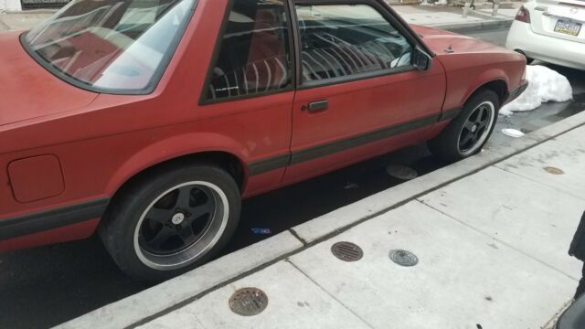 1988 Red Ford Mustang Coupe
