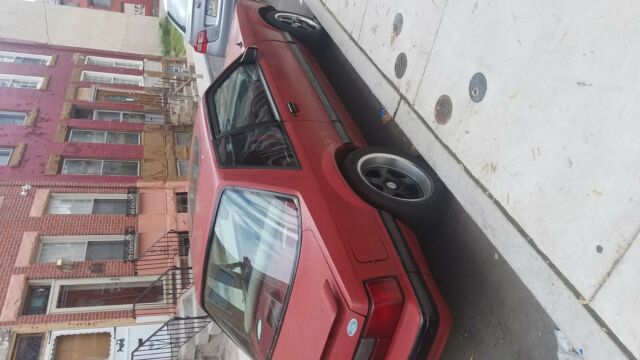 1988 Red Ford Mustang Coupe