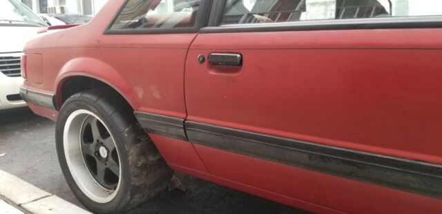 1988 Red Ford Mustang Coupe