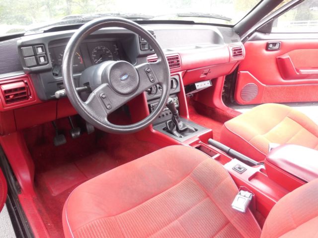 1988 Black Ford Mustang Hatchback