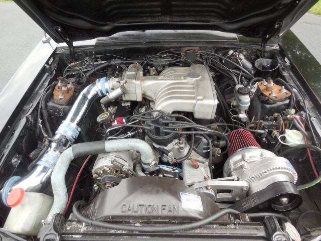 1988 Black Ford Mustang Hatchback