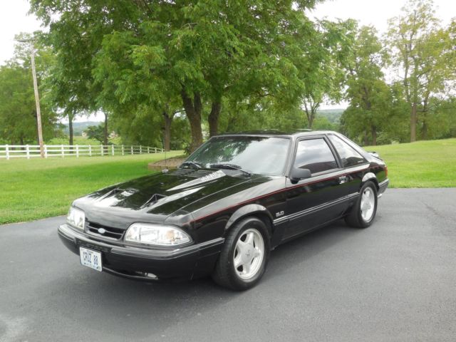 1988 Black Ford Mustang Hatchback