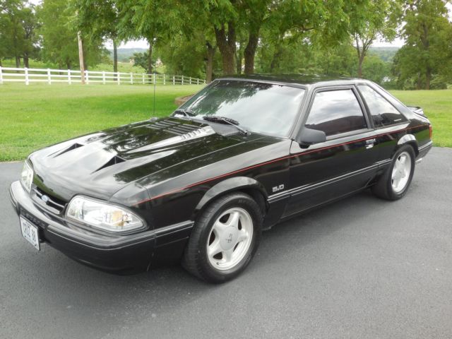 1988 Black Ford Mustang Hatchback