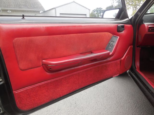 1988 Black Ford Mustang Hatchback